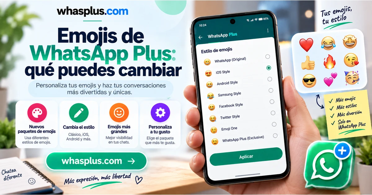 Emojis de WhatsApp Plus: qué puedes cambiar