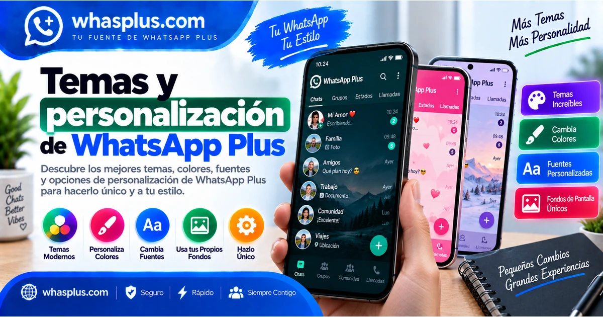 Temas y personalización de WhatsApp Plus
